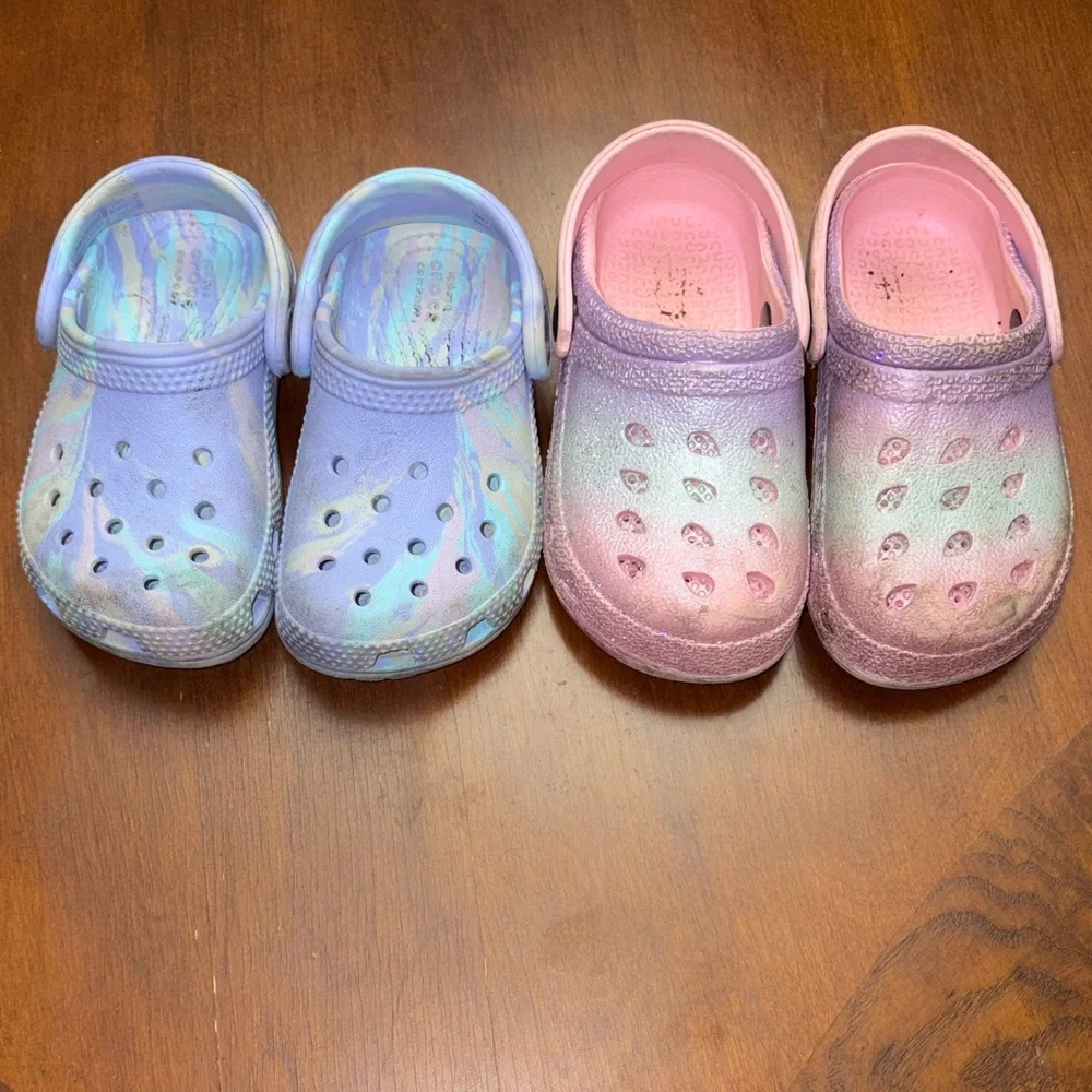 CROCS Kids Iridescent Water Shoes